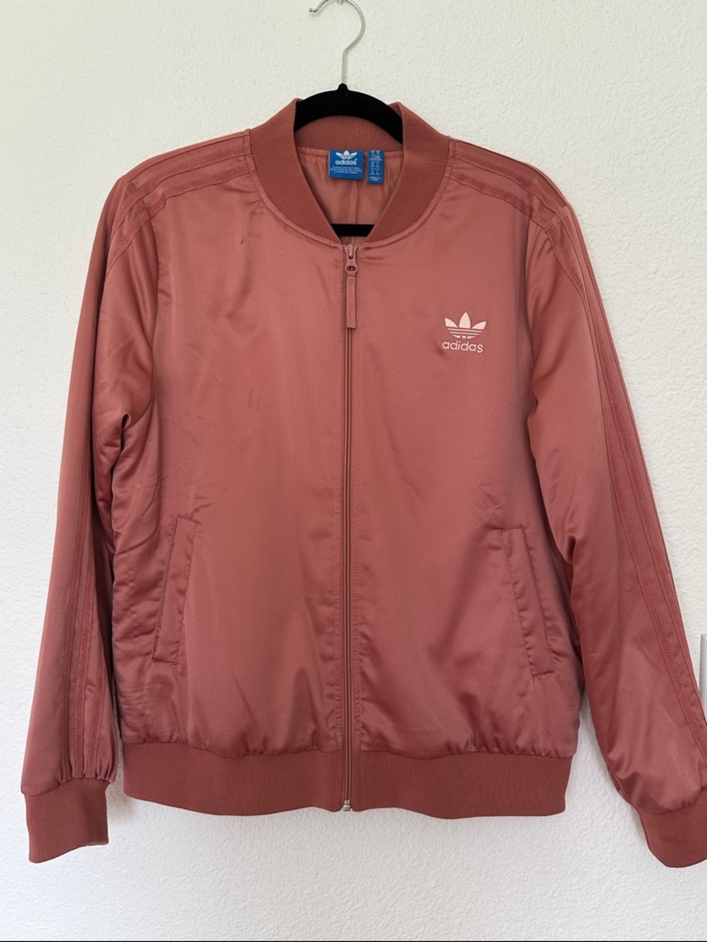 adidas Originals Dusty Rose Bomber Track Jacket